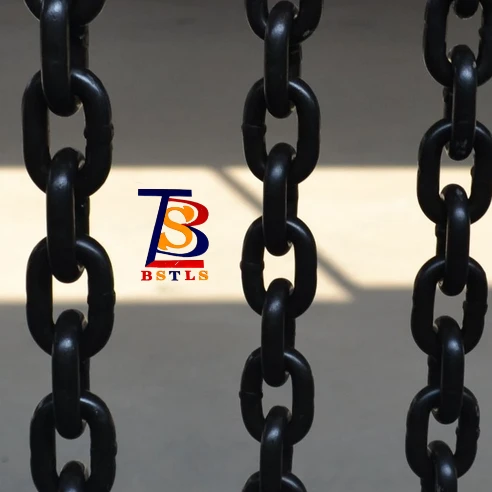 Black Heavy Duty Welded Alloy Steel G80 Lifting Chain For Sale